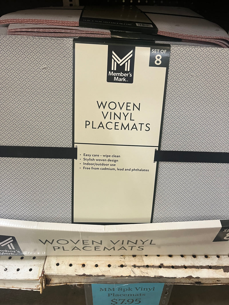 MM 8PK VINYL PLACEMATS