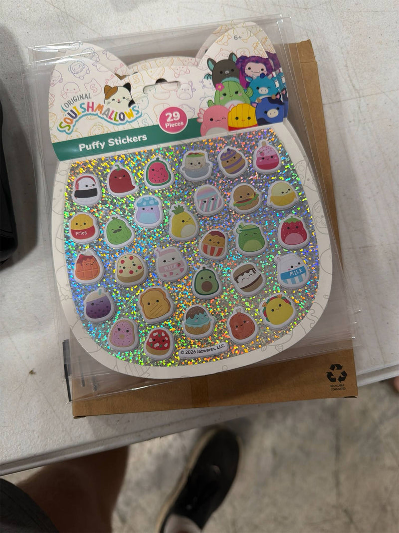 Original Squishmallows Squishy Sticker Book for Kids - Scrapbook, Journaling, Laptop Stickers