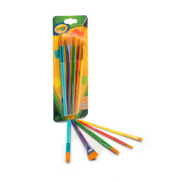Crayola Paintbrush Set - 5 Styles - School & Kindergarten Supplies, Kids Paint Supplies