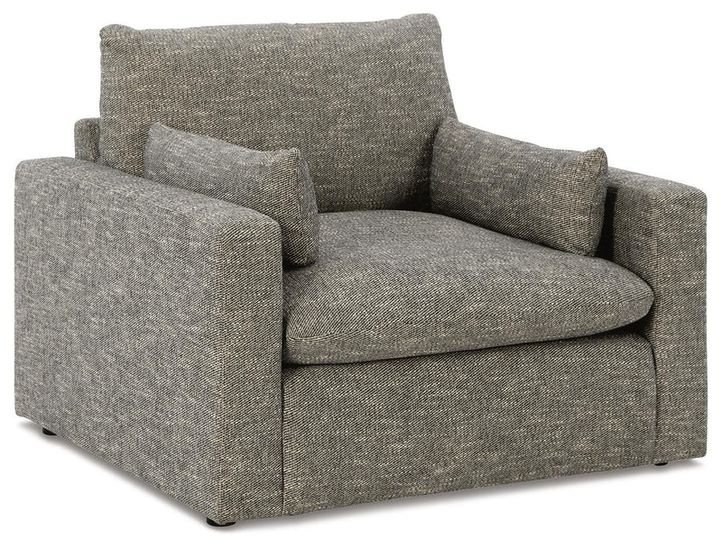 Dramatic Oversized Chair and Ottoman