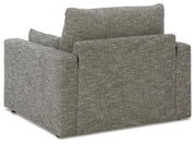 Dramatic Oversized Chair and Ottoman