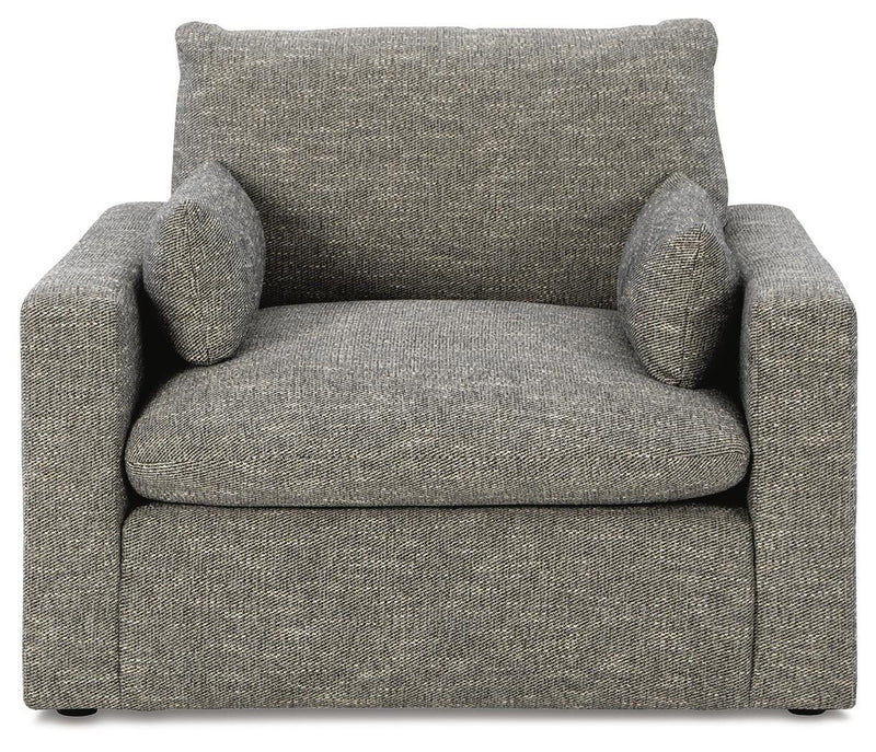 Dramatic Oversized Chair and Ottoman