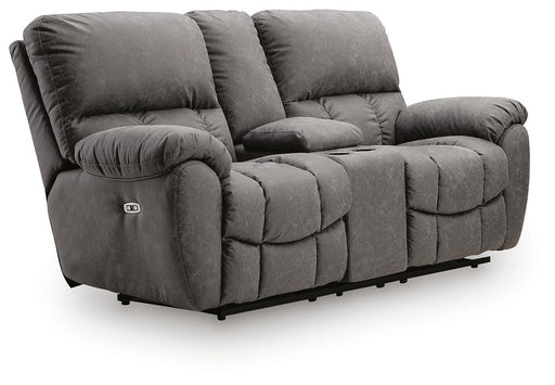 Bakerstein Power Reclining Loveseat with Console