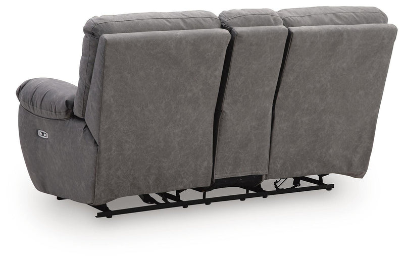 Bakerstein Power Reclining Loveseat with Console