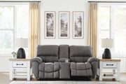 Bakerstein Power Reclining Loveseat with Console