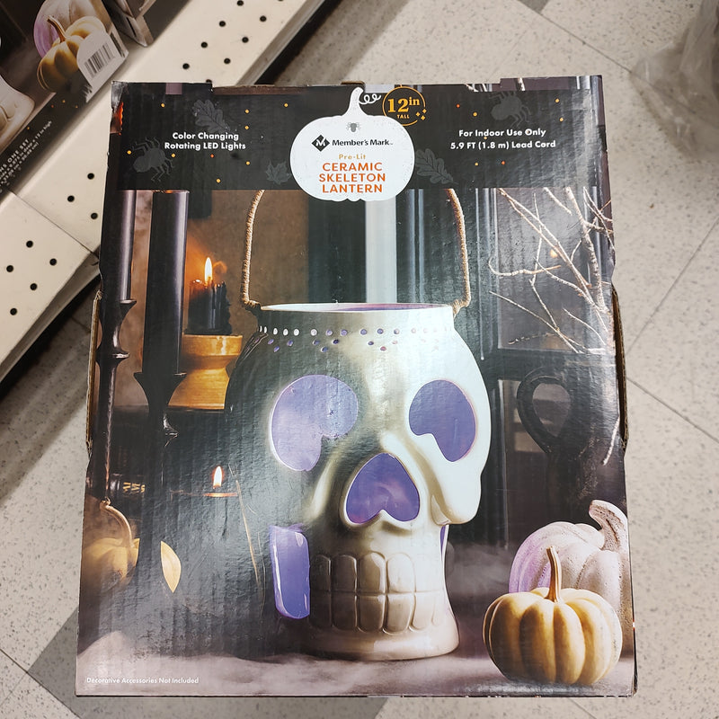 MM ceramic skeleton lantern