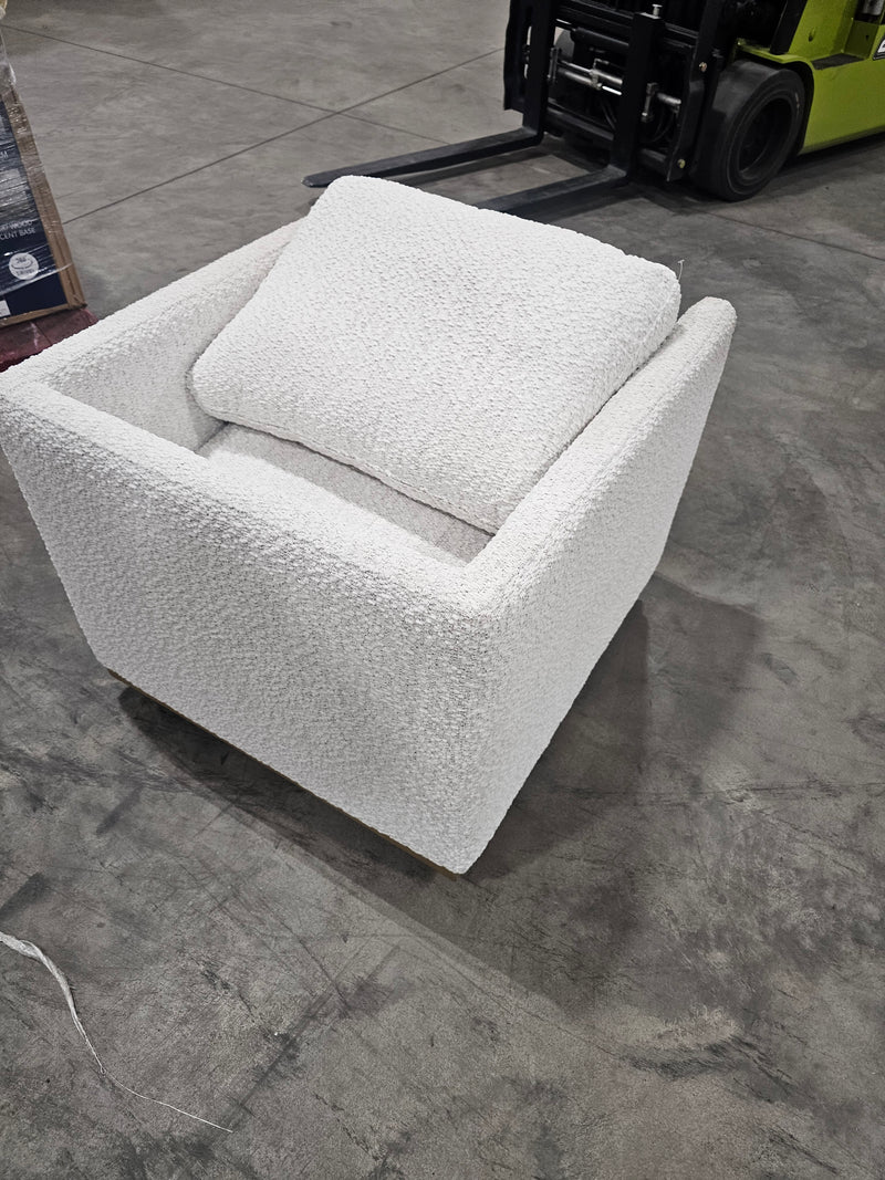 Auction Brand New in Box FABRIC SWIVEL CHAIR