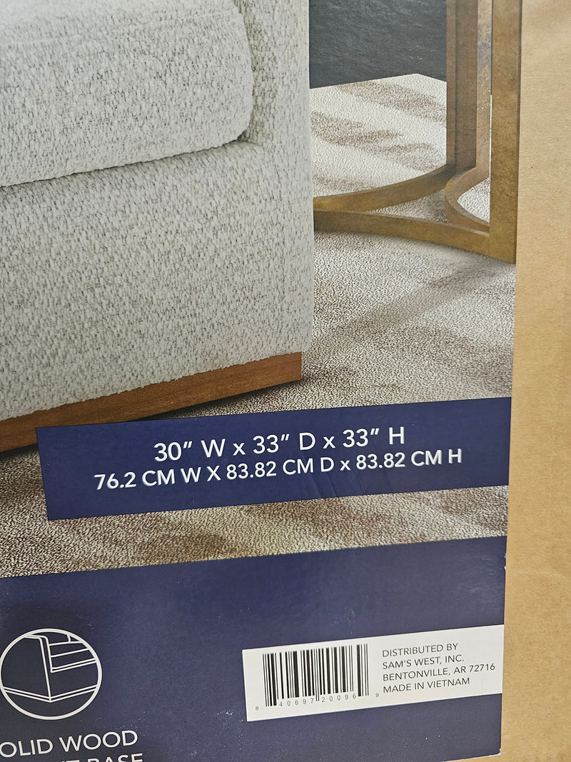 Auction Brand New in Box FABRIC SWIVEL CHAIR