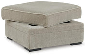 Calnita Oversized Swivel Chair and Ottoman