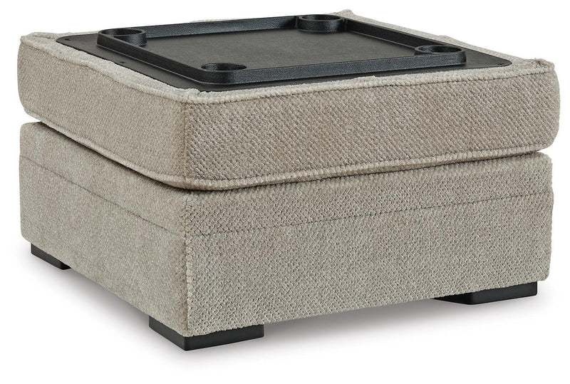 Calnita Oversized Swivel Chair and Ottoman