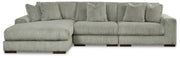 Lindyn 3-Piece Sectional and Oversized Swivel Accent Chair