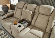 Next-Gen Durapella Power Reclining Loveseat with Console
