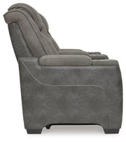 Next-Gen Durapella Power Reclining Loveseat with Console