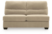 SimpleJoy 3-Piece Sectional and Ottoman