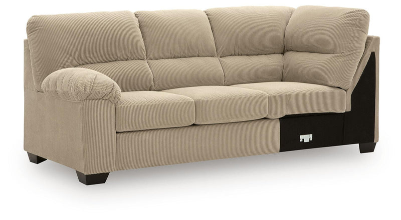 SimpleJoy 3-Piece Sectional and Ottoman