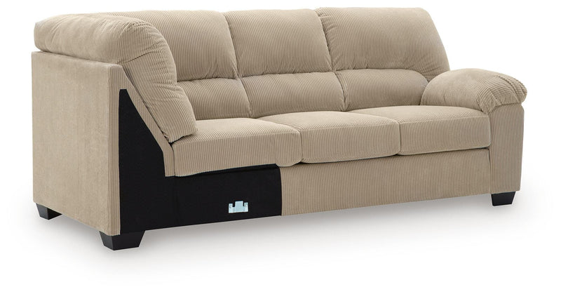 SimpleJoy Right-Arm Facing Sofa with Corner Wedge