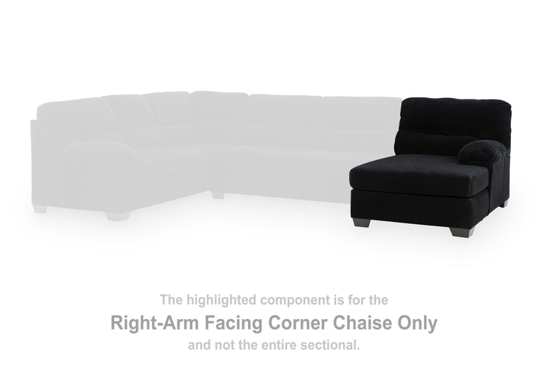 SimpleJoy Right-Arm Facing Corner Chaise