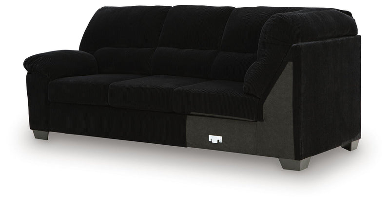 SimpleJoy Left-Arm Facing Sofa with Corner Wedge