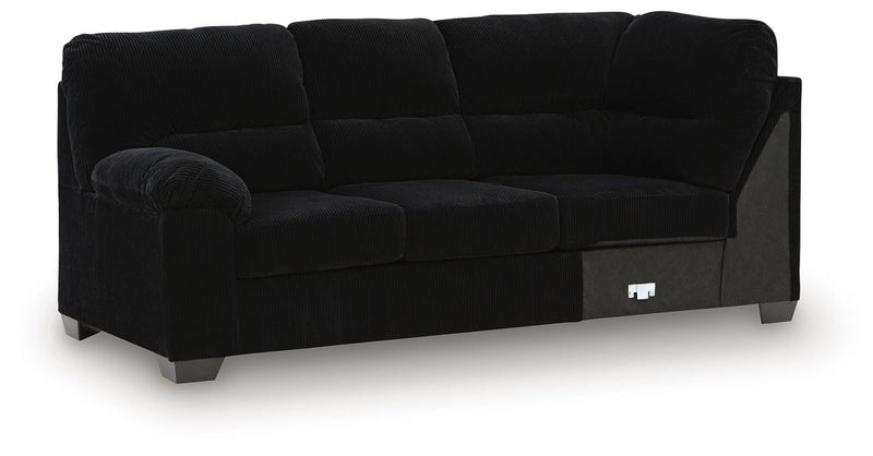 SimpleJoy Left-Arm Facing Sofa with Corner Wedge