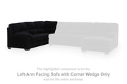 SimpleJoy Left-Arm Facing Sofa with Corner Wedge