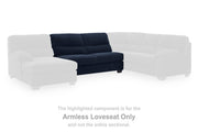 SimpleJoy Armless Loveseat
