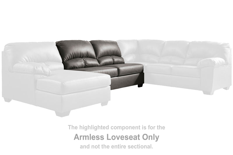 Aberton Armless Loveseat