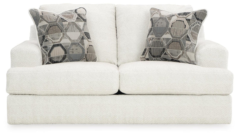 Karinne Loveseat, Oversized Chair and Accent Ottoman