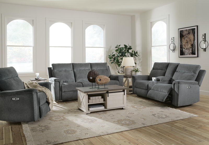 Barnsana Power Reclining Sofa, Loveseat and Recliner