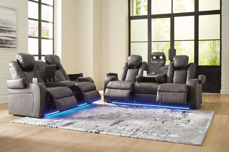 Fyne-Dyme Power Reclining Sofa and Loveseat