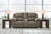 Laresview Reclining Loveseat with Console