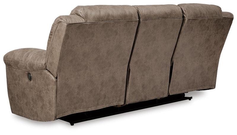 Stoneland Power Reclining Sofa and Manual Recliner