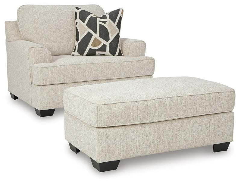 Heartcort Oversized Chair and Ottoman