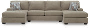Newellen 3-Piece Sectional with Double Chaise
