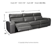 Samperstone 3-Piece Power Reclining Sectional Sofa