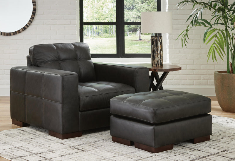 Luigi Oversized Chair and Ottoman