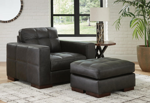 Luigi Oversized Chair and Ottoman