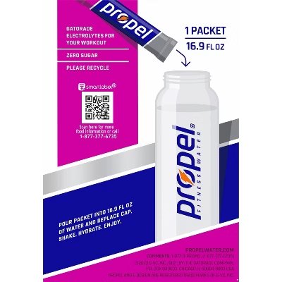 Propel Zero Berry Water Beverage Mix - 6pk/0.08oz Pouches
