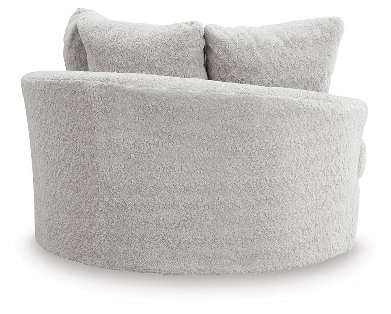 Cuddle Plush 3-Piece Sectional, Chair and Ottoman