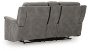 Next-Gen Durapella Power Reclining Loveseat with Console