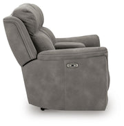 Next-Gen Durapella Power Reclining Loveseat with Console