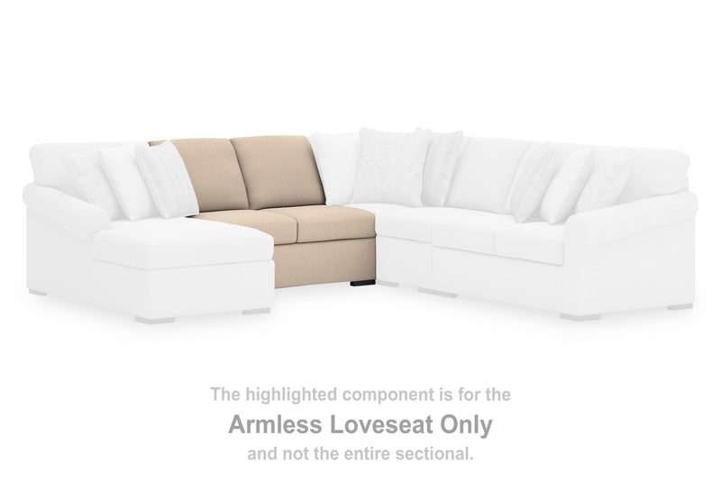 LadyMae Armless Loveseat
