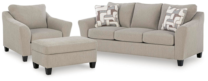 Willarae Sofa, Oversized Chair and Ottoman