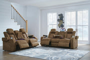 Wolfridge Power Reclining Sofa and Loveseat