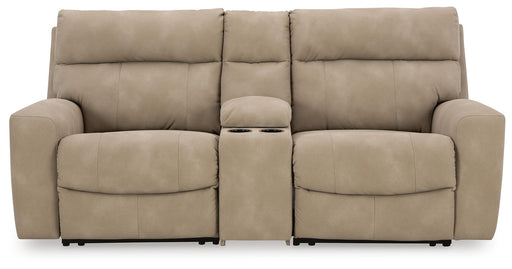 Next-Gen Durapella 3-Piece Power Reclining Sectional Loveseat with Console