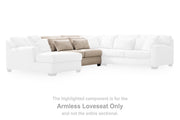 Mandi Point Armless Loveseat