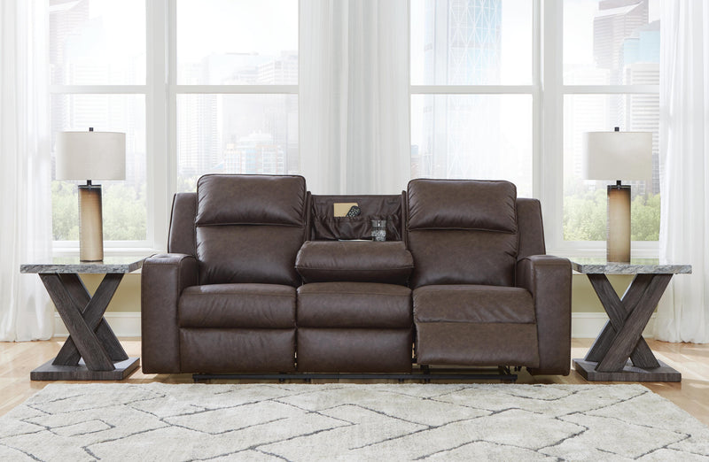 Lavenhorne Reclining Sofa with Drop Down Table
