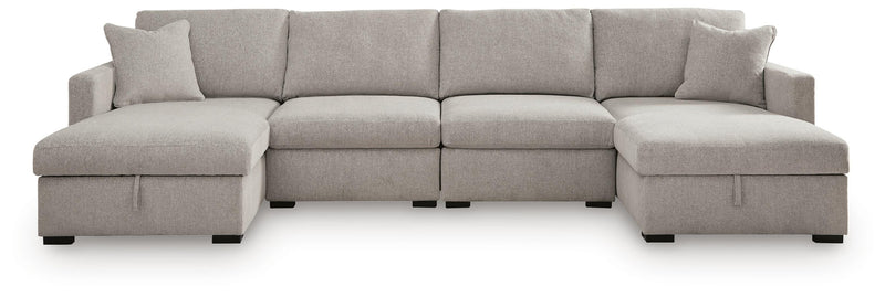 ModMax Luxe 4-Piece Double Storage Chaise Sectional