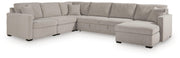 ModMax Luxe 5-Piece Sectional with Chaise and Pop Up Sleeper