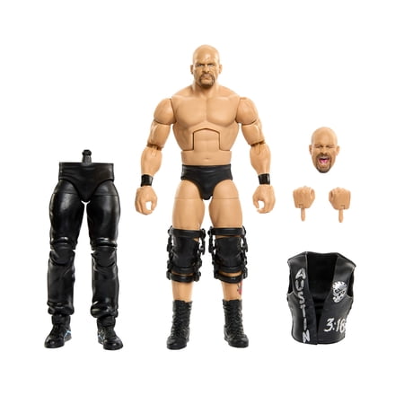 WWE Elite Collection Stone Cold Steve Austin Action Figure Set, SummerSlam Series
