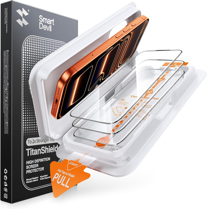 SMARTDEVIL 3 Pack Screen Protector for iPhone 17 Pro Max